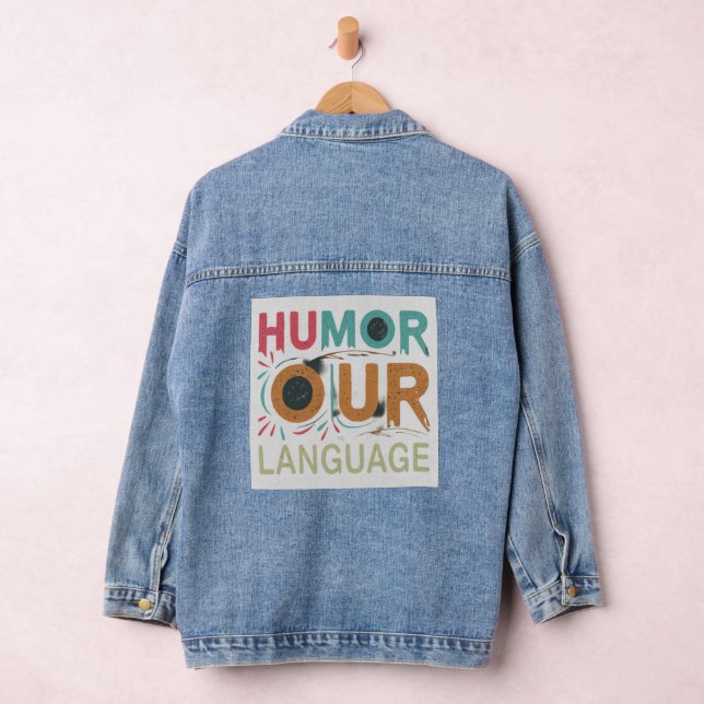 Veste En Jean Laugh Lines : Custom Women's Denim Jacket (Hangar)