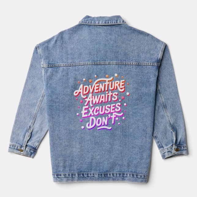 Veste En Jean L'aventure attend Tee (Verso)