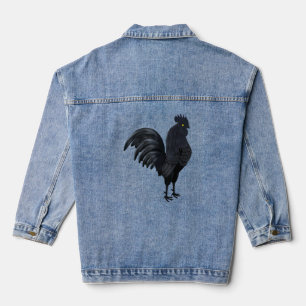 Veste En Jean L'ayam cemani indonésien (coq noir noir ch