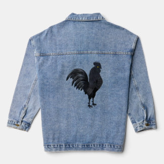 Veste En Jean L'ayam cemani indonésien (coq noir noir ch