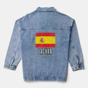 Veste En Jean Lchar Espagne Es Drapeau Ville - Bandera Ropa -
