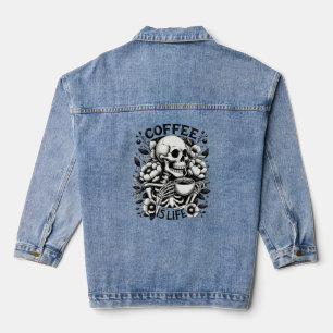 Veste En Jean Le café, c'est la vie