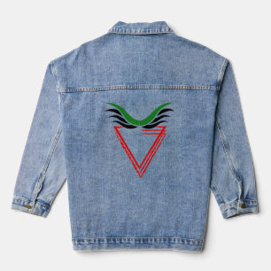 Veste En Jean Le drapeau de l'apartheid de la Palestine libre