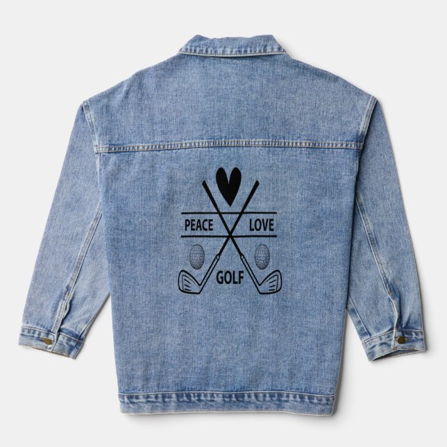 VESTE EN JEAN LE GOLF D'AMOUR DE PAIX (Verso)