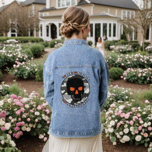 Veste En Jean Le guerrier crâne