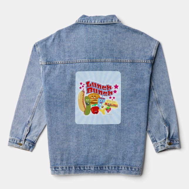 Veste En Jean Le Lunch Bunch Joli Cartoon Food Fun (Verso)
