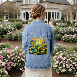 Veste En Jean Le paysage de fleurs de cerisiers, le soupir
