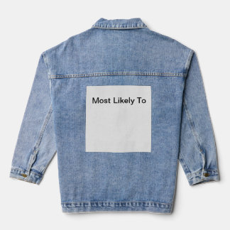 Veste En Jean le plus susceptible de