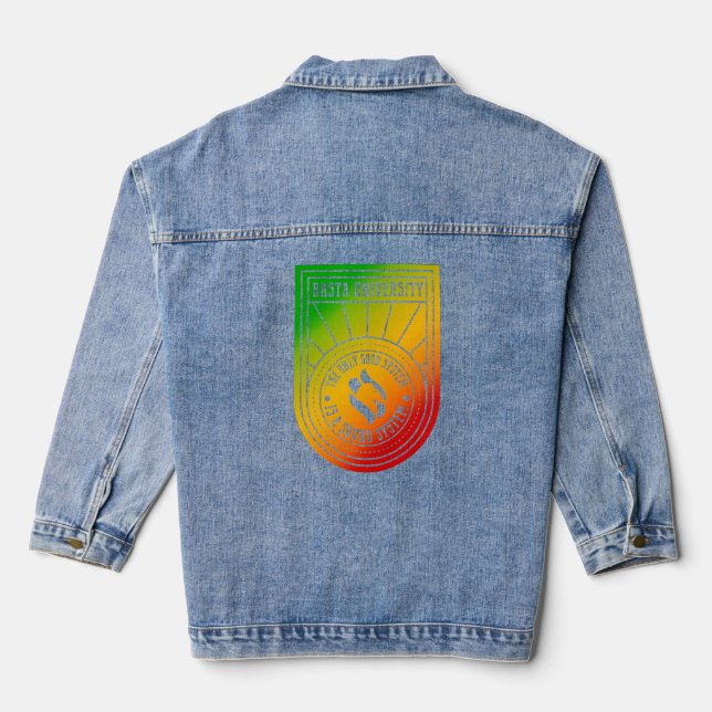 Veste En Jean Le seul bon système est un système son Reggae (Verso)