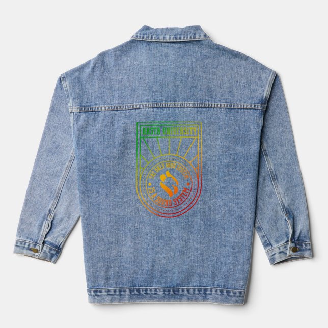 Veste En Jean Le seul bon système est un système son Reggae (Verso)