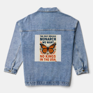 Veste En Jean Le Seul Monarque Orange que Nous Voulons Pas de Ro