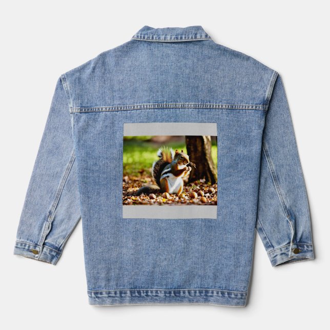 Veste En Jean L'Écureuil Généreux (Verso)