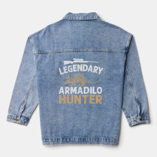 Veste En Jean Légendaire Armadillo Hunter Funny Armadillos Haunt