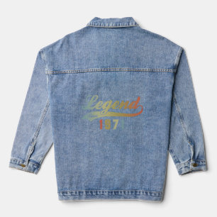 Veste En Jean Légende depuis 1971 Anniversaire Vintage