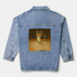 Veste En Jean Lena artiste de trapèze léopard