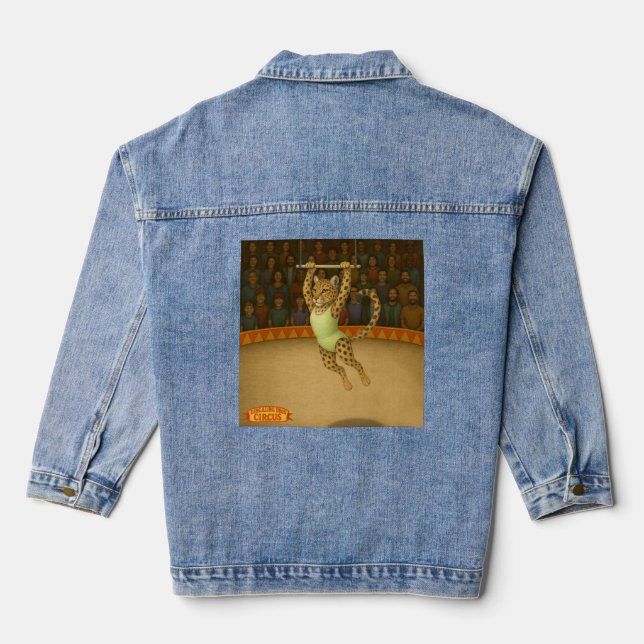 Veste En Jean Lena artiste de trapèze léopard (Verso)