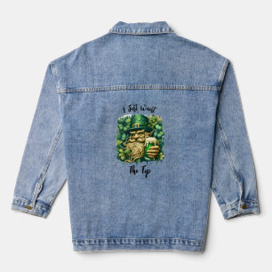 Veste En Jean Leprechaun Et Bière