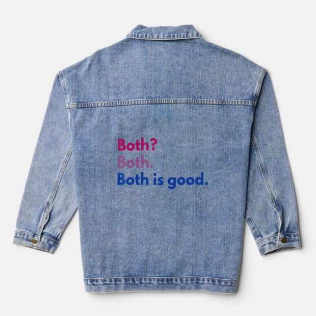 Veste En Jean Les Deux Sont Bons À Dire (Verso)
