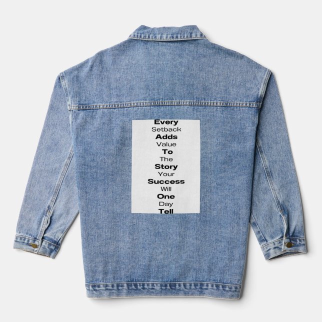 Veste En Jean Les femmes blanches citées #9 (Verso)