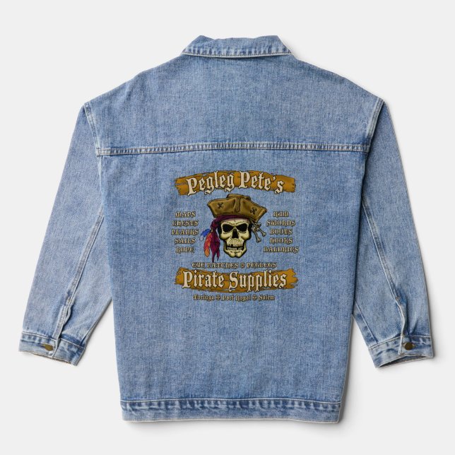 Veste En Jean Les fournitures de pirate de Pegleg Pete (Verso)