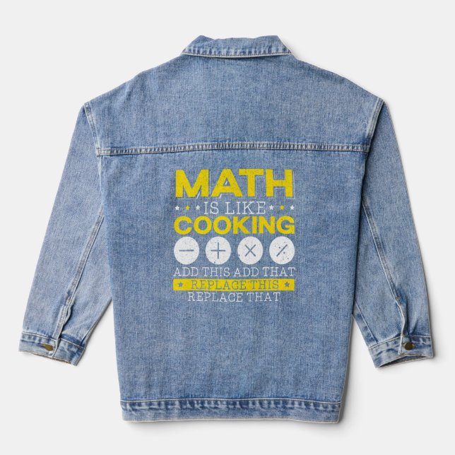 Veste En Jean Les Maths, c'est comme la Cuisine mathématique des (Verso)