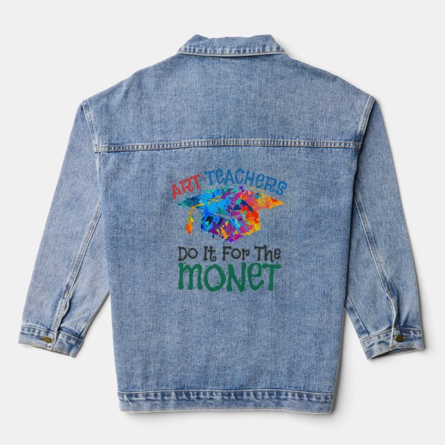 Veste En Jean Les professeurs d'art le font pour le professeur d (Verso)