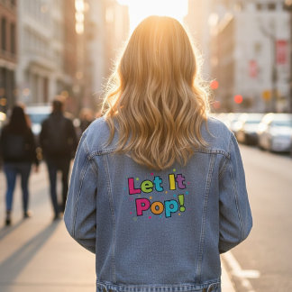 Veste En Jean Let It Pop! Denim Jacket
