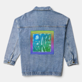 Veste En Jean “Let There Be Peace” Denim Jean Jacket