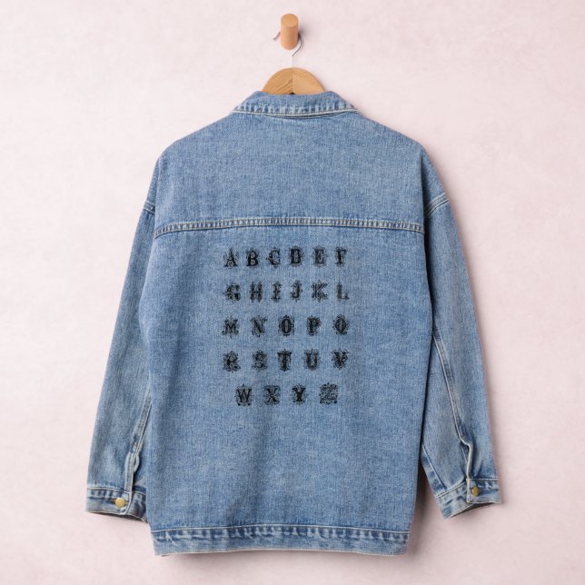 Veste En Jean Lettre anglaise  (Hangar)
