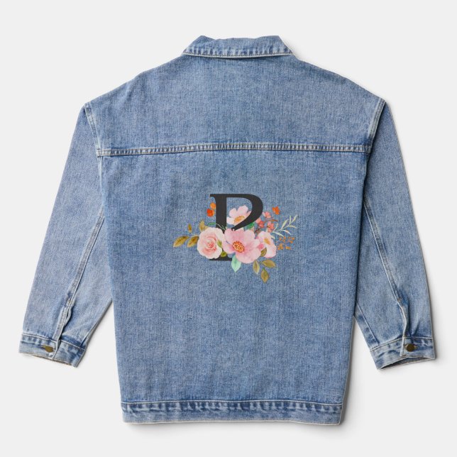 Veste En Jean Lettre P (Verso)