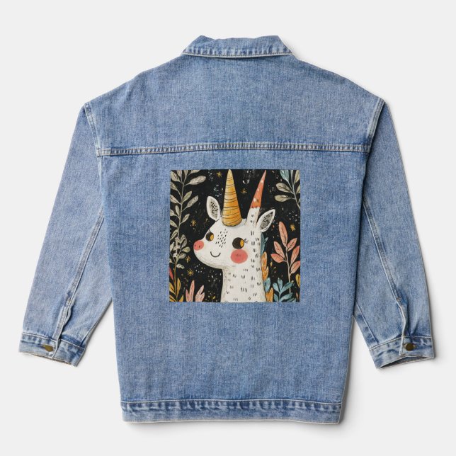 Veste En Jean Licorne fantaisiste 🌟🦄 (Verso)