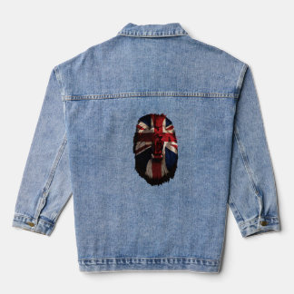 Veste En Jean Lion Patriotique Britannique