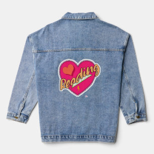 Veste En Jean Lire Love Book Heart Motto