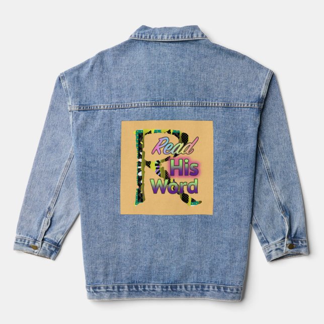 Veste En Jean Lire Son Mot (Verso)