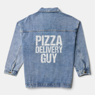 Veste En Jean Livraison de pizza Guy Italien Foodie Pun Costume