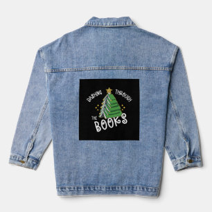 Veste En Jean Livre Lover Christmas Tree Lecture