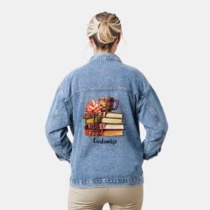 Veste En Jean Livres Et Thé Personnalisés