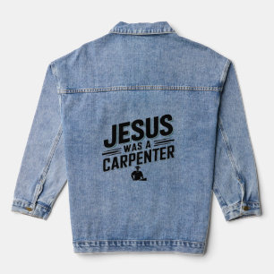 Veste En Jean L'Oeuvre du Christ, Jésus Était Un Charpentier