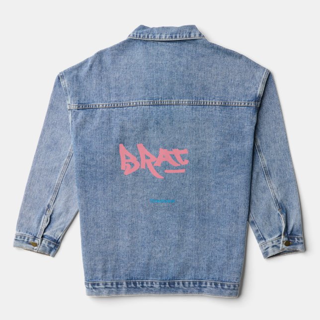 Veste En Jean Logo Brat (Verso)
