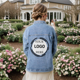 Veste En Jean Logo Business Moderne Conception Minimale