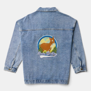 Veste En Jean logo de voyage de Nouvelle-Écosse Canada
