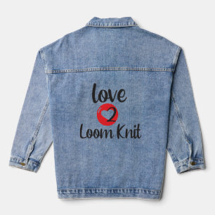 Veste En Jean Loom 2 Loom Knit