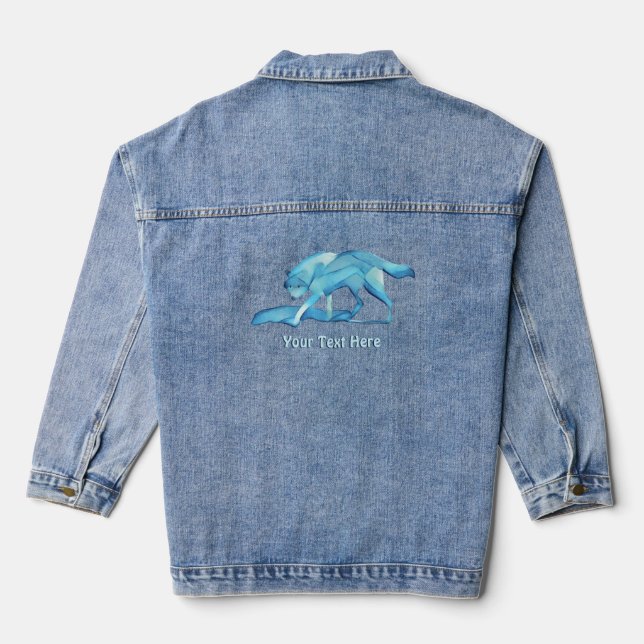 Veste En Jean Loup bleu (Verso)