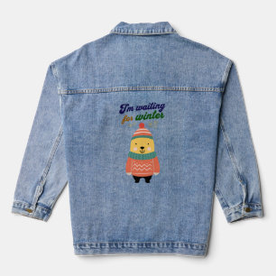 Veste En Jean L'ours attend l'hiver - été
