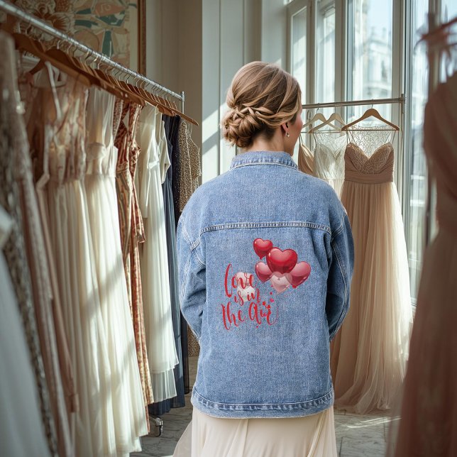 Veste en jean Love Is In The Air (Créateur téléchargé)