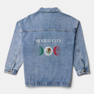 Veste En Jean Love Mexico City Mexico Vacances Mexique Drapeau