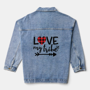 Veste En Jean Love My Tribe Custom Women's Denim Jacket
