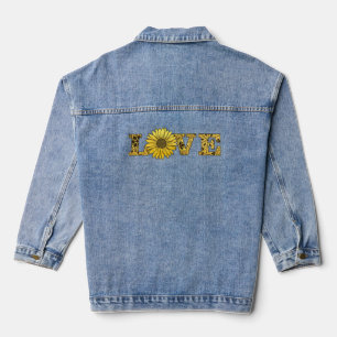 Veste En Jean Love Sunflower