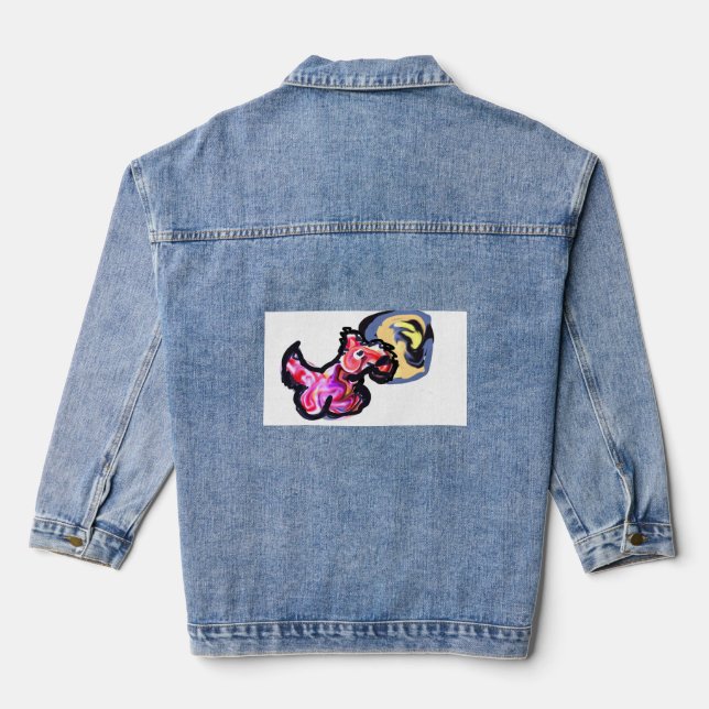 Veste En Jean Lune de lumière de loup  (Verso)
