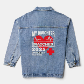 Veste En Jean Ma fille Jour de Match Matched Jour 2025 Étudiant 